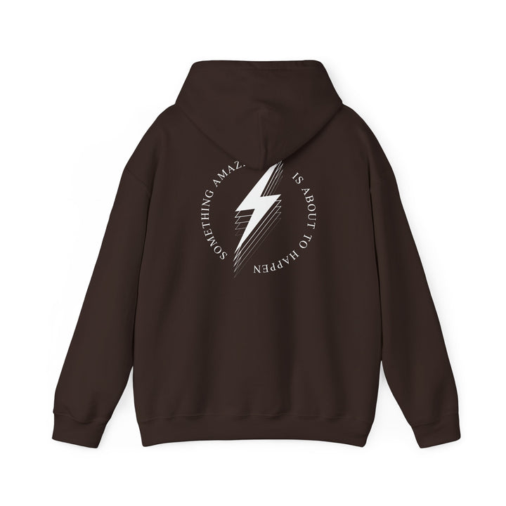 White Bolt Unisex Heavy Blend™ Hooded Sweatshirt