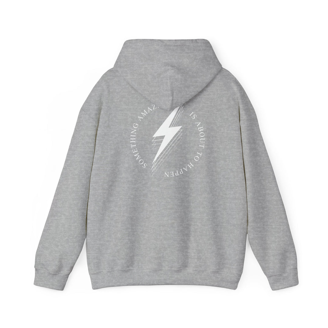 White Bolt Unisex Heavy Blend™ Hooded Sweatshirt