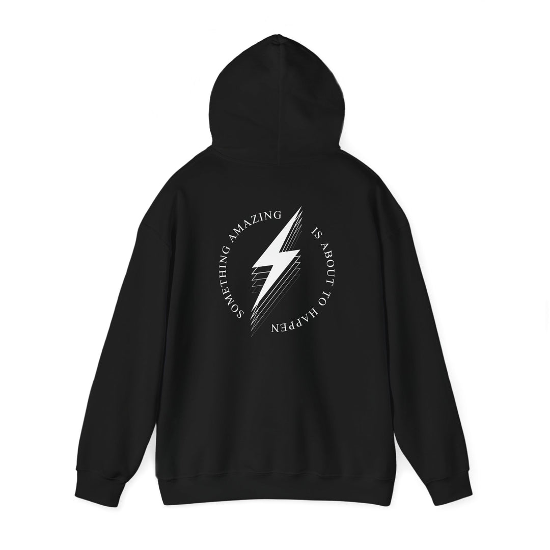 White Bolt Unisex Heavy Blend™ Hooded Sweatshirt