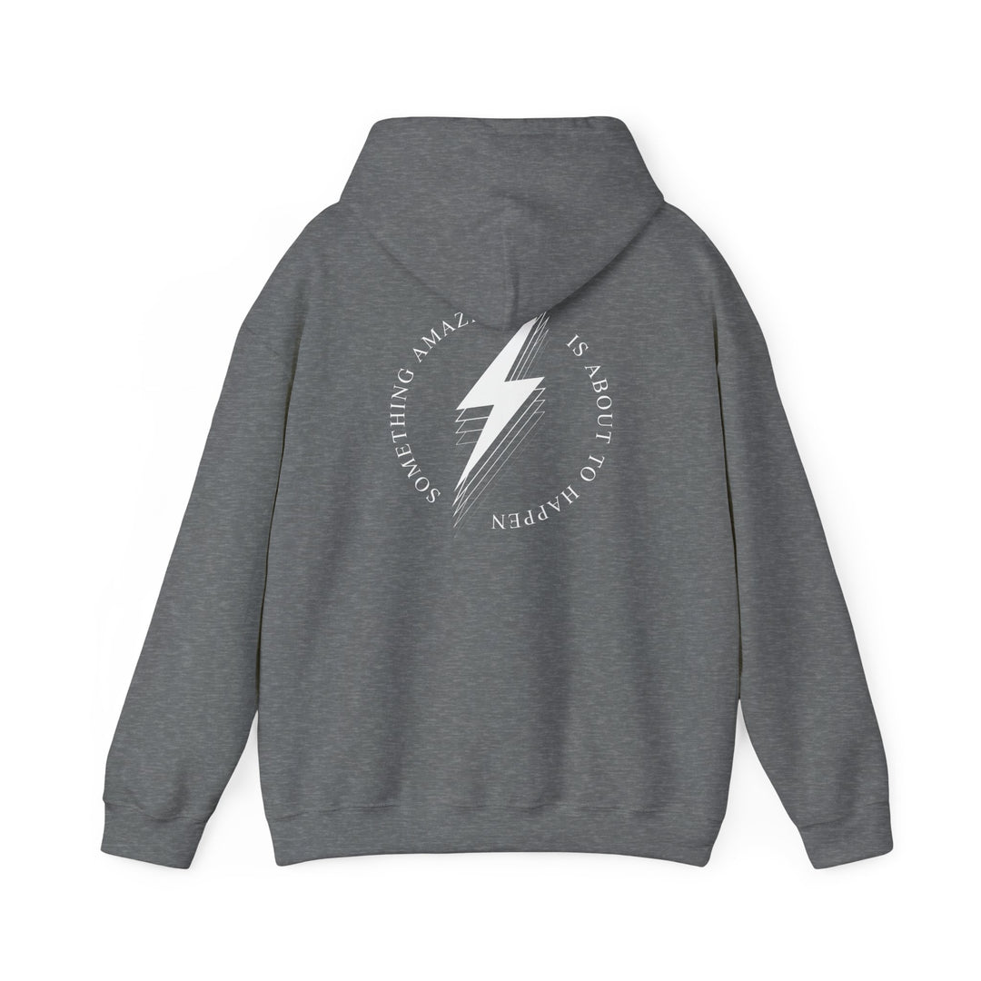 White Bolt Unisex Heavy Blend™ Hooded Sweatshirt