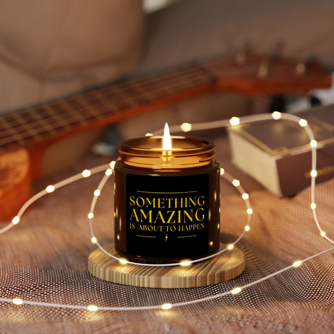 Scented Soy Candle (Multi-Size, Amber Jar)