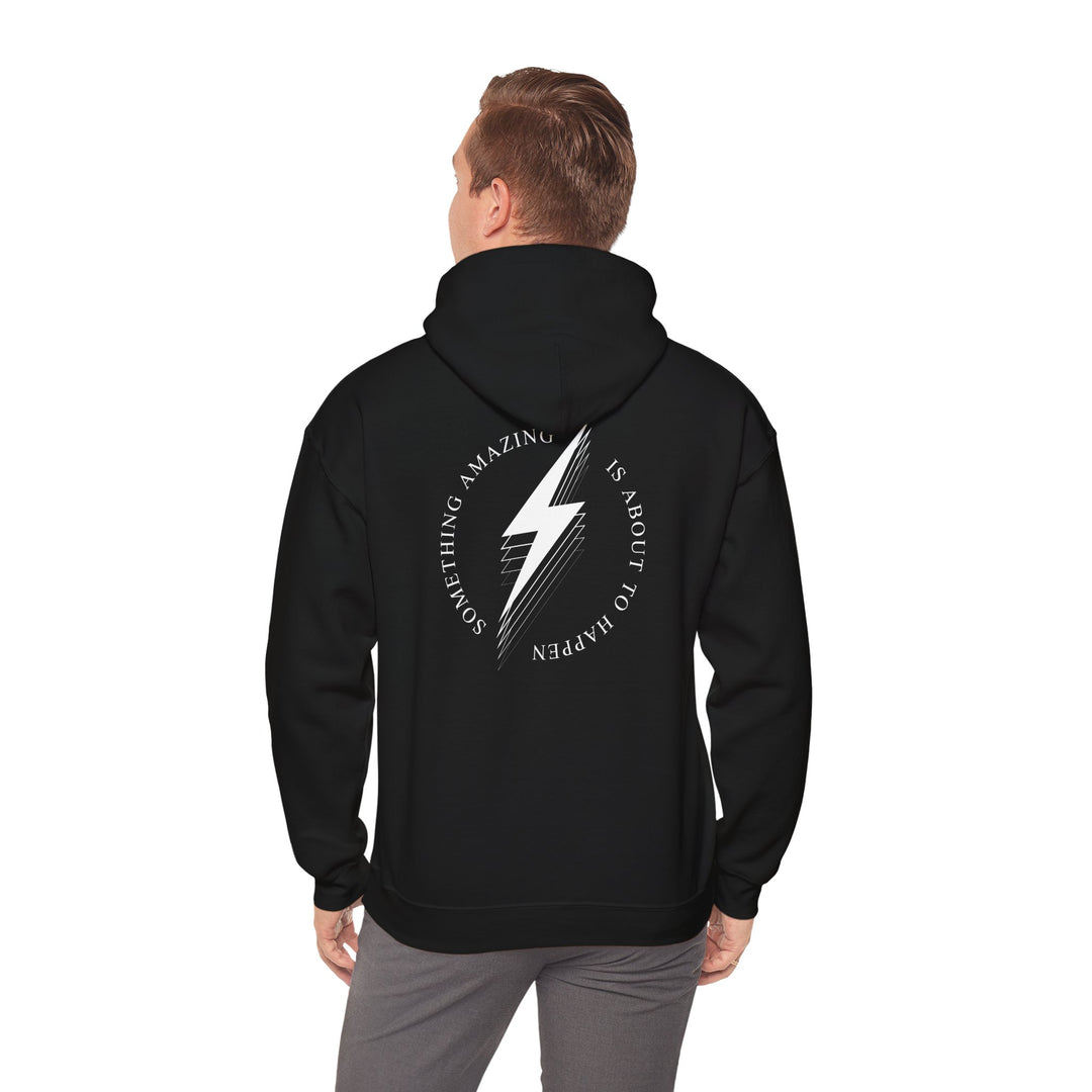 White Bolt Unisex Heavy Blend™ Hooded Sweatshirt