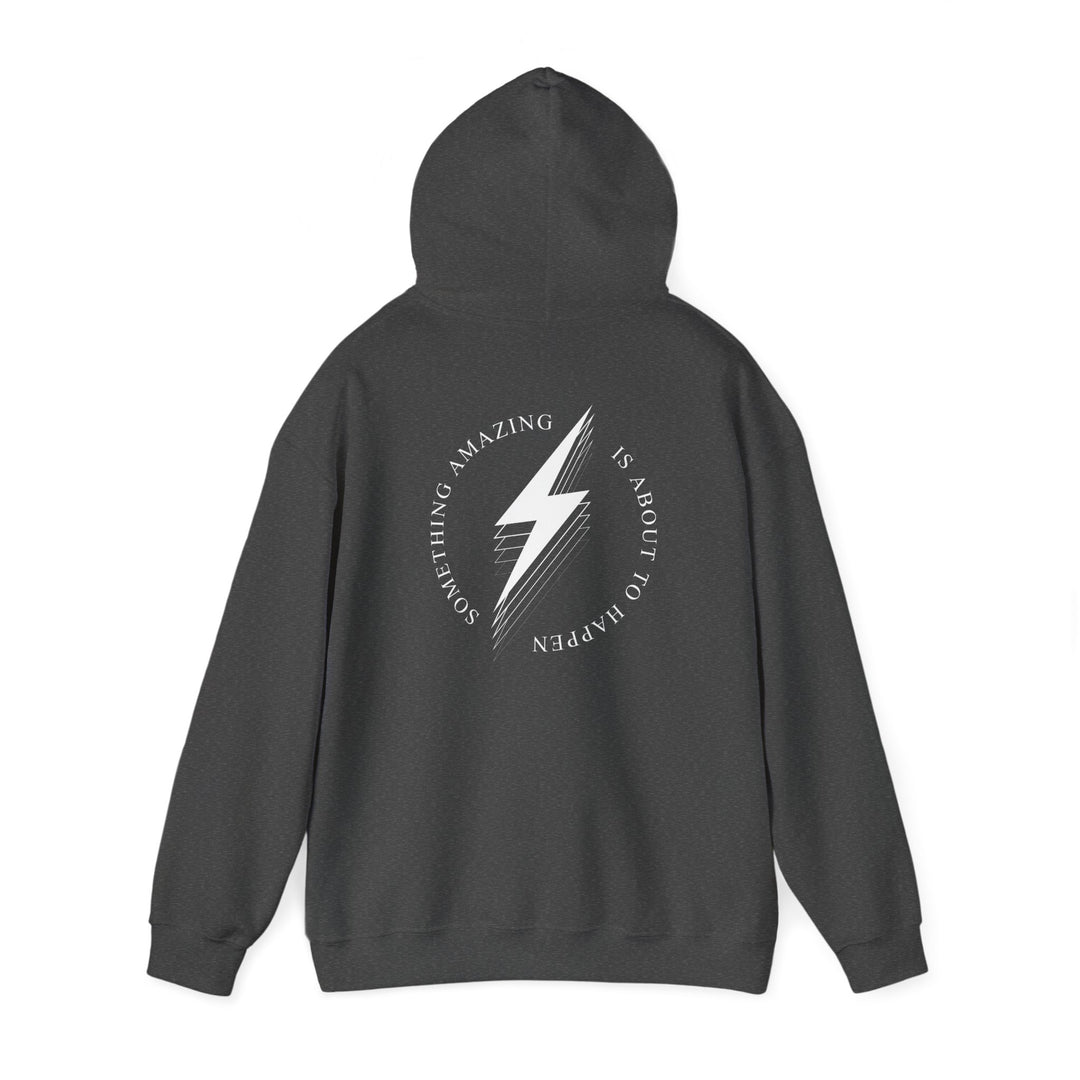 White Bolt Unisex Heavy Blend™ Hooded Sweatshirt